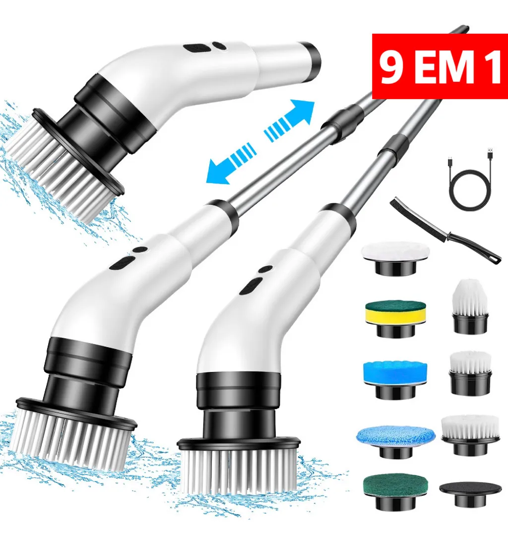 Foto escova de limpeza elétrica branca